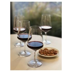 LeadingWare Plastic Wine Glasses Set of 4 (19oz), BPA Free Tritan Lexington Wine Glass Set, Unbreakable Red Wine Glasses, White Wine Glasses