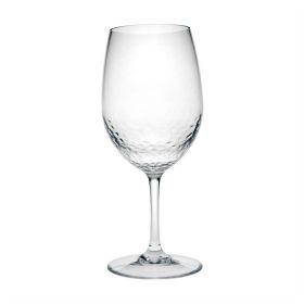 LeadingWare Plastic Wine Glasses Set of 4 (20oz), BPA Free Tritan Hammer Wine Glass Set, Unbreakable Red Wine Glasses, White Wine Glasses