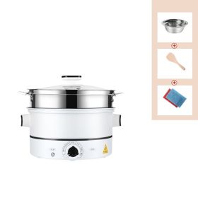 PMultifunctional Household Small Electric Hot Pot Cooking Pot Electric Cooking Pot Plug (Option: White-4L)